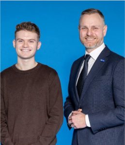 Max Balegde with Matt Jukes
